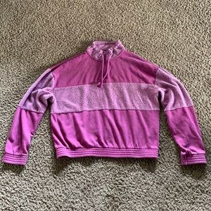 Mock-neck sweatshirt